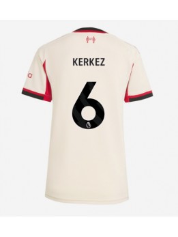 Billige Liverpool Milos Kerkez #6 Bortedrakt Dame 2025-26 Kortermet